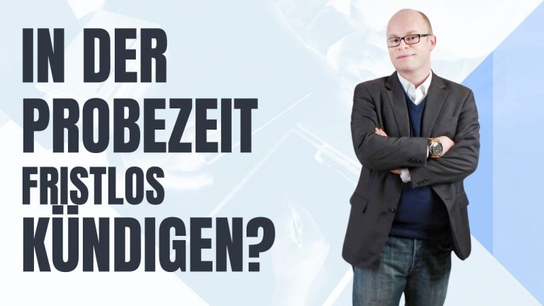 Kann ich als Arbeitnehmer in der Probezeit fristlos kündigen? - Kanzlei